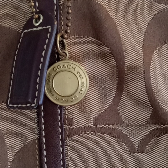 Coach signature stripe large tote bag - Picture 4 of 9